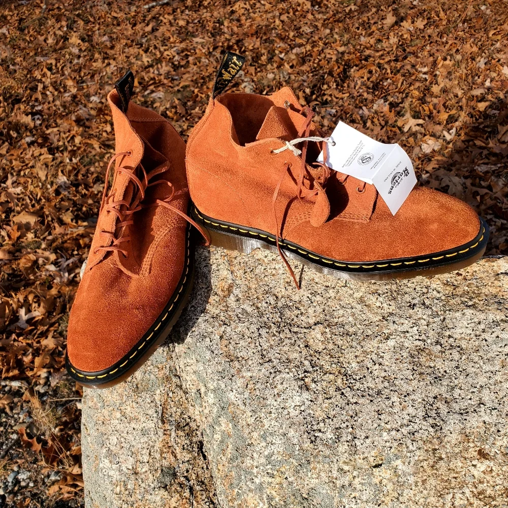 Dr. Martens Suede Leather Boots Made in England Size 11, USA Men's Size 12 - Picture 1 of 15
